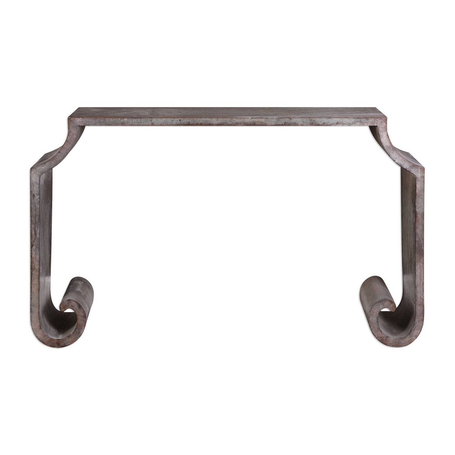 Uttermost - Console Table - Agathon - Rust Bronze And Aged Stone Gray- Union Lighting Luminaires Decor