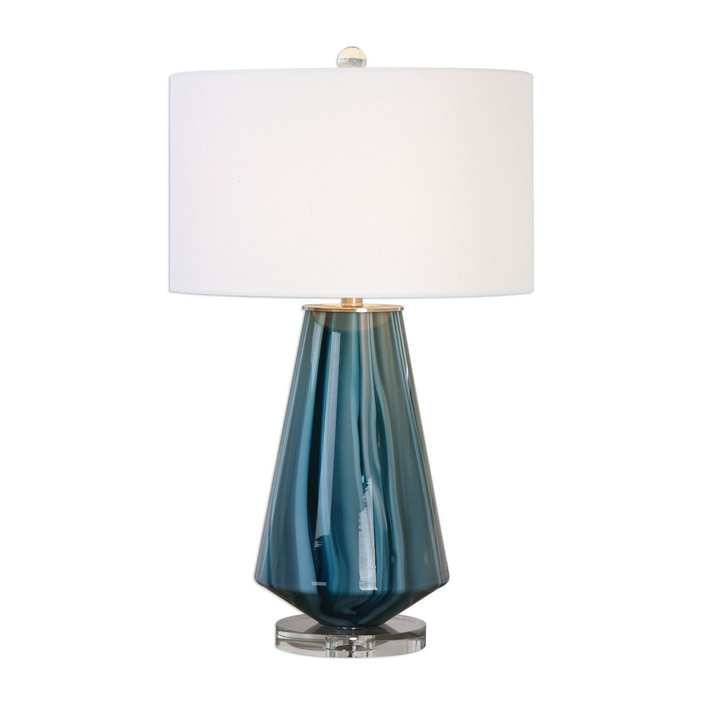 Uttermost - One Light Table Lamp - Pescara - Brushed Nickel- Union Lighting Luminaires Decor