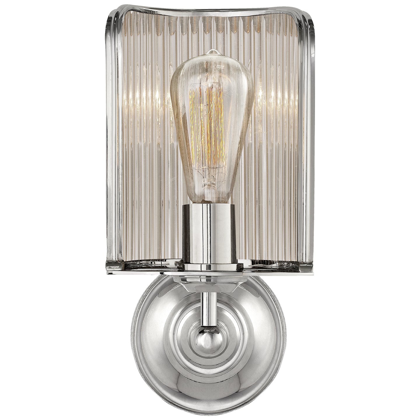Ralph Lauren Canada - One Light Wall Sconce - Rivington - Polished Nickel- Union Lighting Luminaires Decor