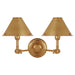 Ralph Lauren Canada - Two Light Wall Sconce - Anette - Natural Brass- Union Lighting Luminaires Decor