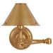 Ralph Lauren Canada - One Light Swing Arm Wall Lamp - Anette - Natural Brass- Union Lighting Luminaires Decor