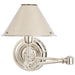 Ralph Lauren Canada - One Light Swing Arm Wall Lamp - Anette - Polished Nickel- Union Lighting Luminaires Decor