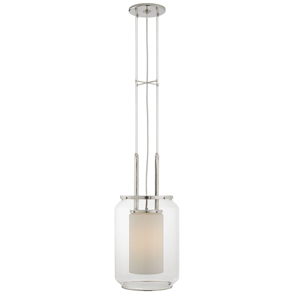 Ralph Lauren Canada - One Light Lantern - Upton - Polished Nickel- Union Lighting Luminaires Decor