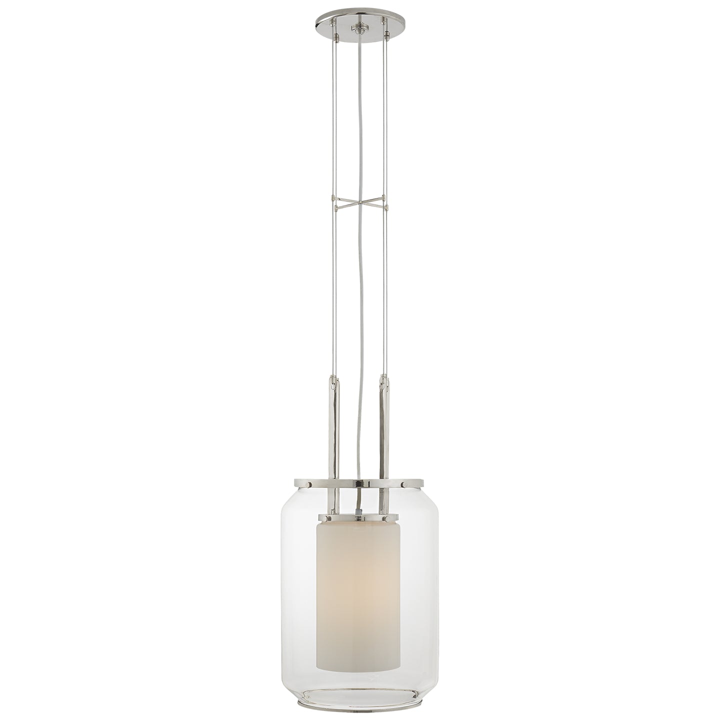 Ralph Lauren Canada - One Light Lantern - Upton - Polished Nickel- Union Lighting Luminaires Decor