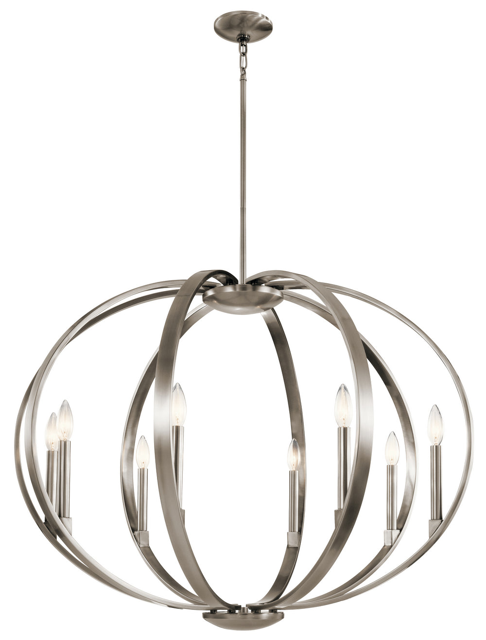 Kichler Canada - Eight Light Pendant - Elata - Classic Pewter- Union Lighting Luminaires Decor