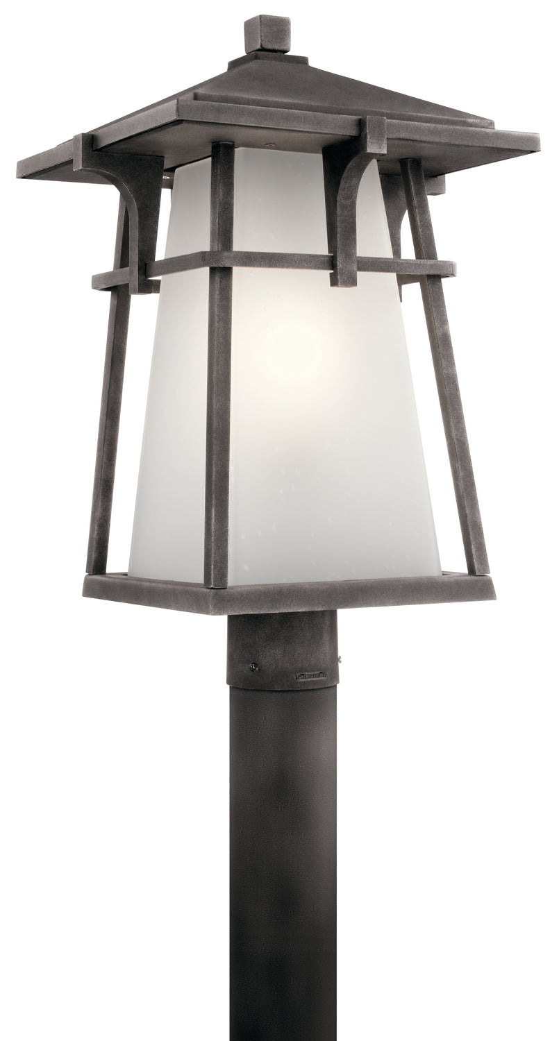 Kichler Canada - One Light Outdoor Post Mount - Beckett - Weathered Zinc- Union Lighting Luminaires Decor
