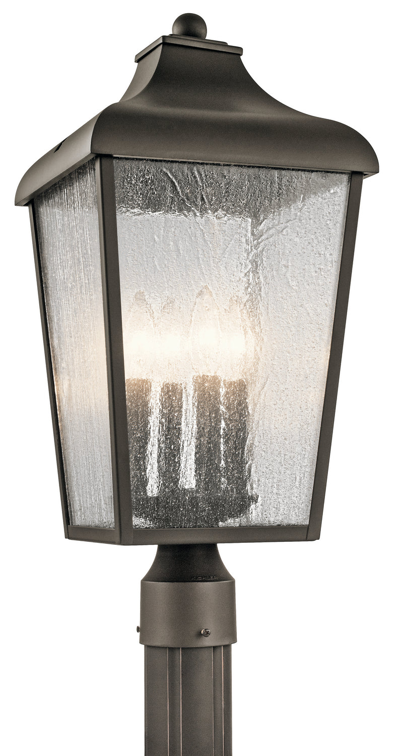 Kichler Canada - Four Light Outdoor Post Mount - Forestdale - Olde Bronze- Union Lighting Luminaires Decor