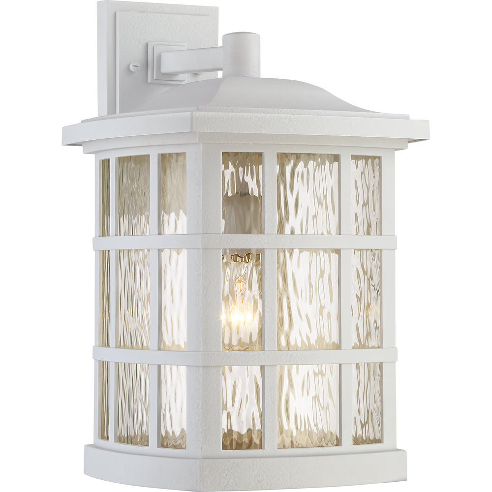 Quoizel - One Light Outdoor Wall Lantern - Stonington - Matte White- Union Lighting Luminaires Decor