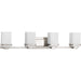 Progress Canada - Four Light Bath - Metric - Brushed Nickel- Union Lighting Luminaires Decor