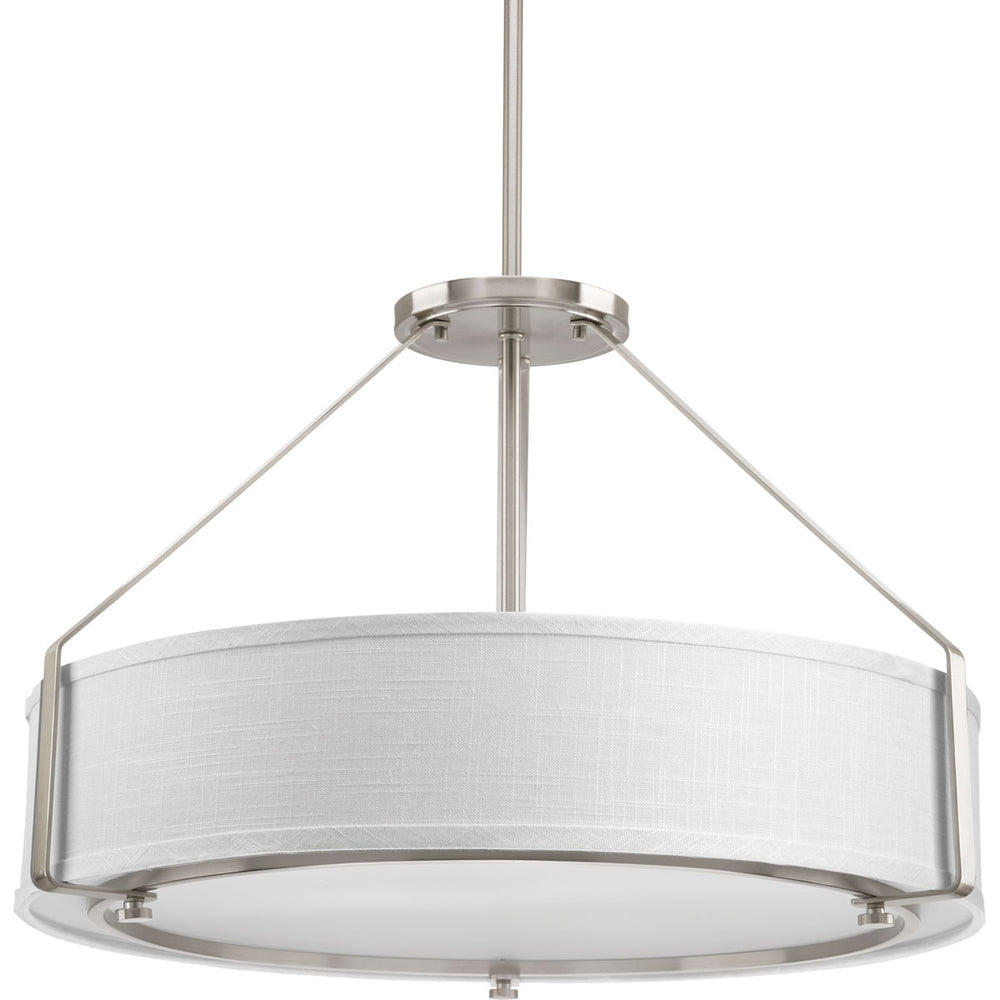 Progress Canada - Four Light Pendant - Ratio - Brushed Nickel- Union Lighting Luminaires Decor