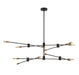 Savoy House - 12 Light Chandelier - Lyrique - Bronze w/Brass- Union Lighting Luminaires Decor