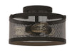DVI Canada - Three Light Semi-Flush Mount - Gastown - Graphite Net- Union Lighting Luminaires Decor