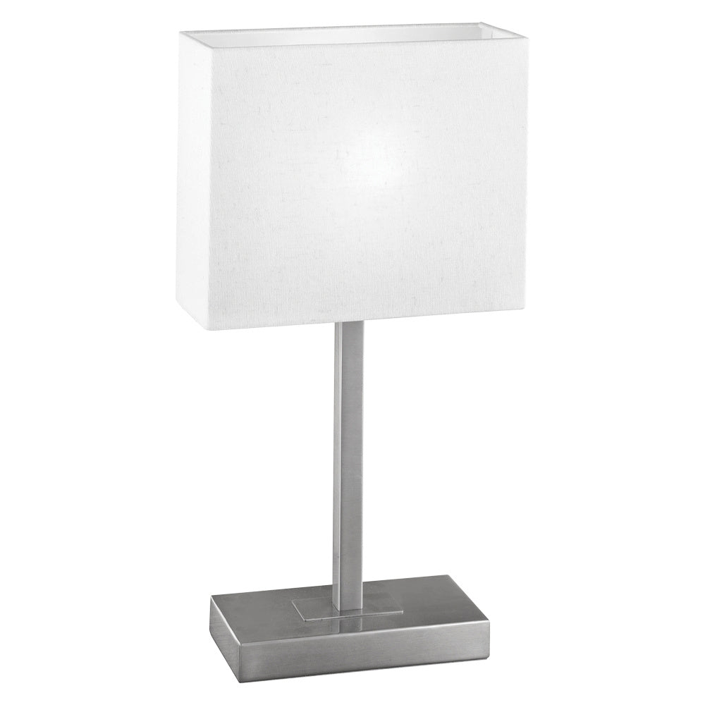 Eglo Canada - One Light Table Lamp - Pueblo 1 - Matte Nickel- Union Lighting Luminaires Decor