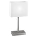 Eglo Canada - One Light Table Lamp - Pueblo 1 - Matte Nickel- Union Lighting Luminaires Decor