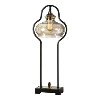 Uttermost - One Light Desk Lamp - Cotulla - Antique Brass- Union Lighting Luminaires Decor