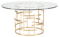 Nuevo Canada - Dining Table - Round Tiffany - Gold- Union Lighting Luminaires Decor