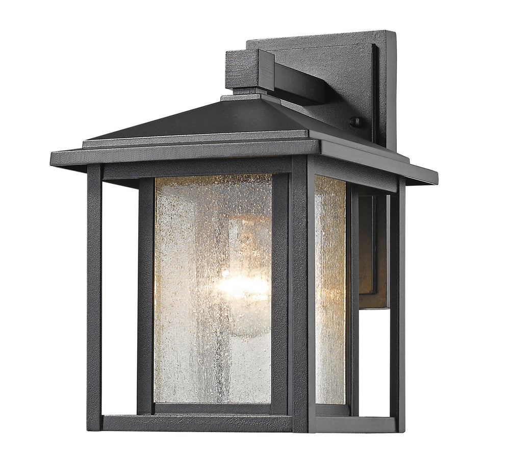 Z-Lite Canada - One Light Outdoor Wall Sconce - Aspen - Black- Union Lighting Luminaires Decor