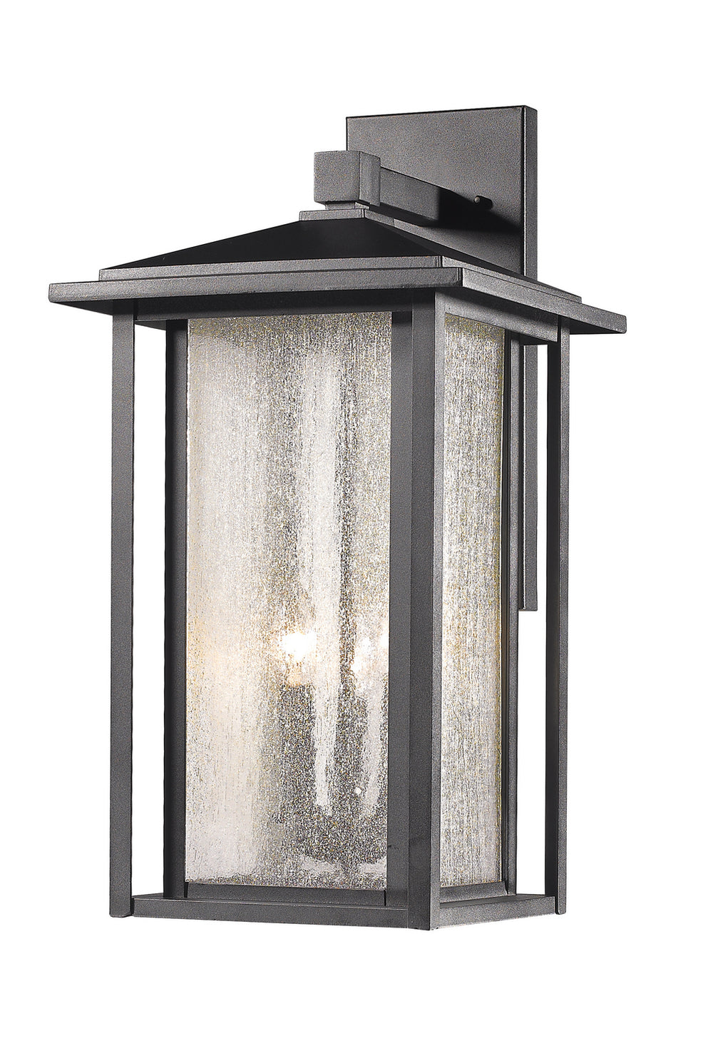 Z-Lite Canada - Three Light Outdoor Wall Sconce - Aspen - Black- Union Lighting Luminaires Decor
