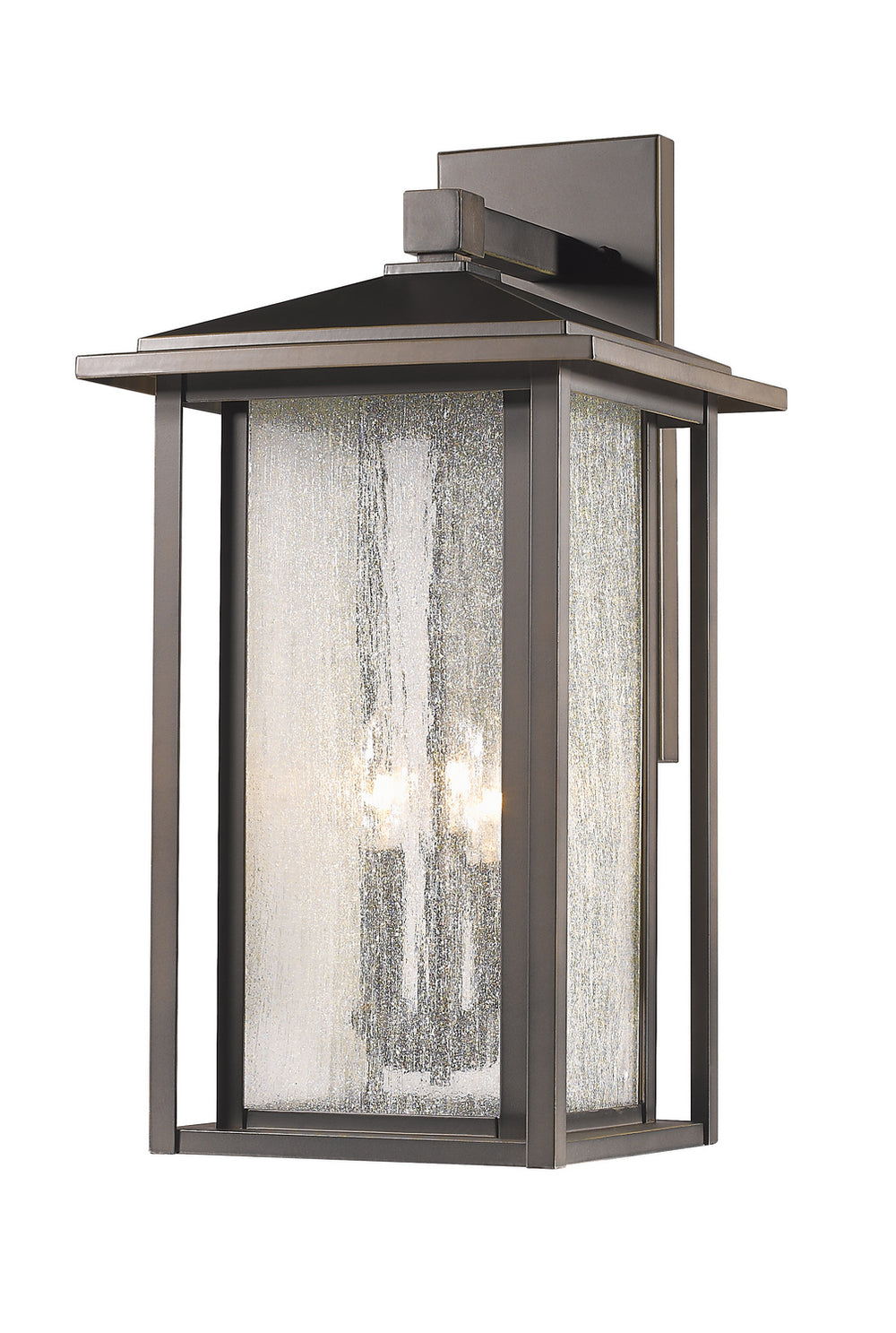 Z-Lite Canada - Three Light Outdoor Wall Sconce - Aspen - Oil Rubbed Bronze- Union Lighting Luminaires Decor