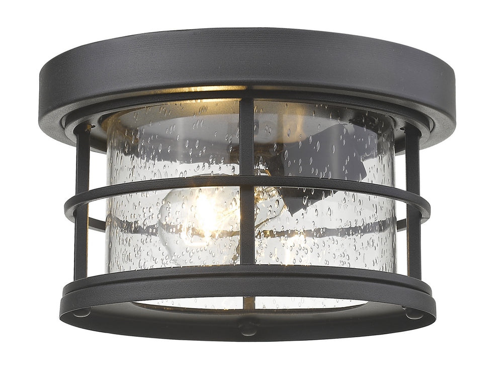 Z-Lite Canada - One Light Outdoor Flush Mount - Exterior Additions - Black- Union Lighting Luminaires Decor