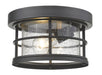 Z-Lite Canada - One Light Outdoor Flush Mount - Exterior Additions - Black- Union Lighting Luminaires Decor