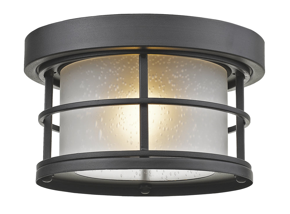 Z-Lite Canada - One Light Outdoor Flush Mount - Exterior Additions - Black- Union Lighting Luminaires Decor