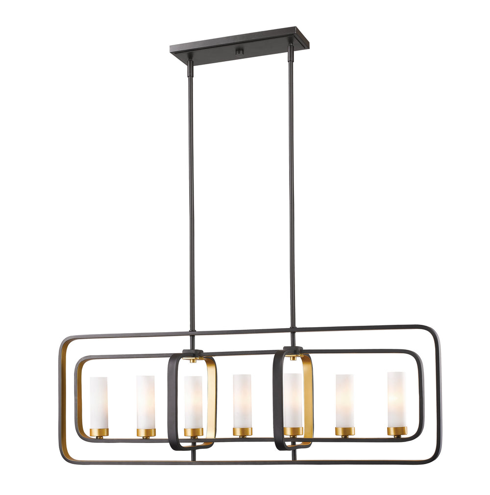 Z-Lite Canada - Seven Light Island Pendant - Aideen - Bronze Gold- Union Lighting Luminaires Decor