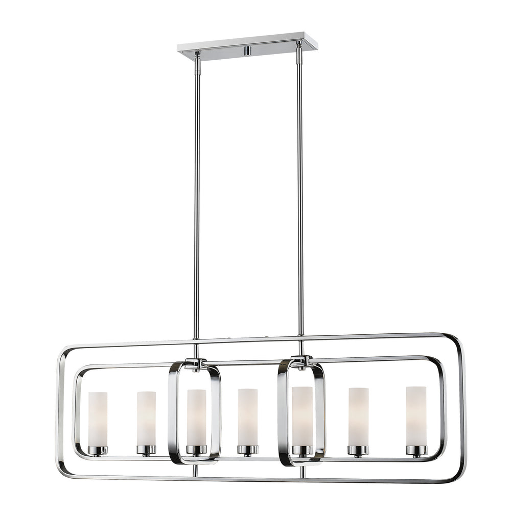 Z-Lite Canada - Seven Light Island Pendant - Aideen - Chrome- Union Lighting Luminaires Decor