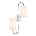Hudson Valley - Two Light Wall Sconce - Junius - Polished Nickel- Union Lighting Luminaires Decor