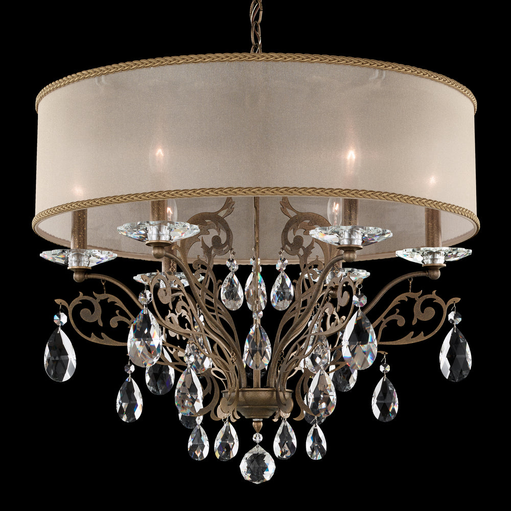 Schonbek - Six Light Chandelier - Filigrae - Etruscan Gold- Union Lighting Luminaires Decor