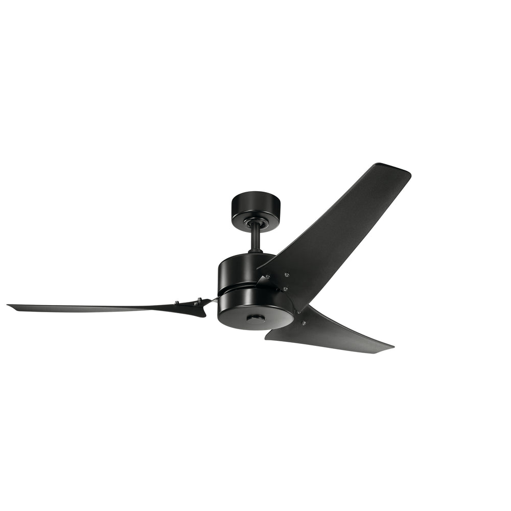 "Kichler Canada - 60"Ceiling Fan - Motu - Satin Black- Union Lighting Luminaires Decor"