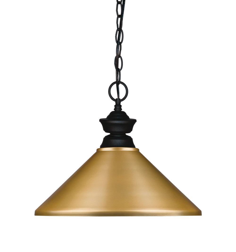 Z-Lite Canada - One Light Pendant - Pendant Lights - Matte Black- Union Lighting Luminaires Decor