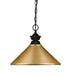 Z-Lite Canada - One Light Pendant - Pendant Lights - Matte Black- Union Lighting Luminaires Decor