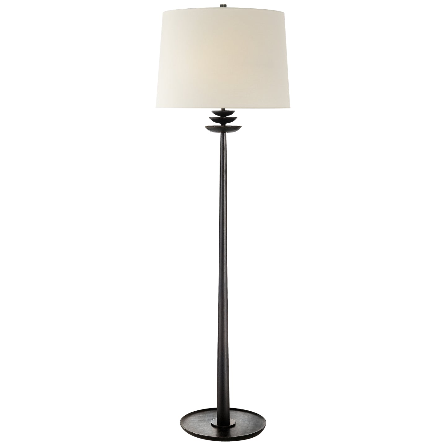 Visual Comfort Signature Canada - Two Light Floor Lamp - Beaumont - Aged Iron- Union Lighting Luminaires Decor