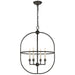 Visual Comfort Signature Canada - Four Light Lantern - Desmond Cage - Aged Iron- Union Lighting Luminaires Decor