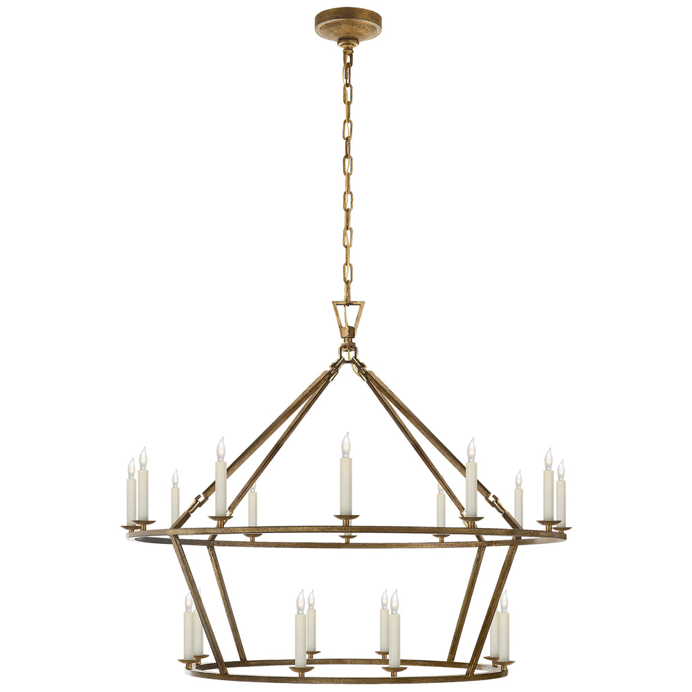 Visual Comfort Signature Canada - 20 Light Chandelier - Darlana Ring - Gilded Iron- Union Lighting Luminaires Decor