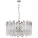 Visual Comfort Signature Canada - Four Light Chandelier - Adele - Polished Nickel with Clear Acrylic- Union Lighting Luminaires Decor