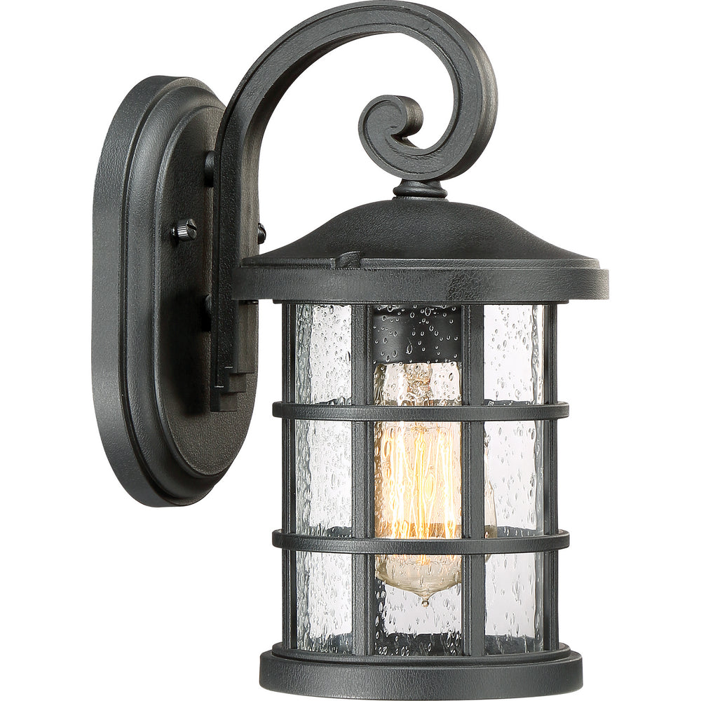 Quoizel - One Light Outdoor Wall Lantern - Crusade - Earth Black- Union Lighting Luminaires Decor