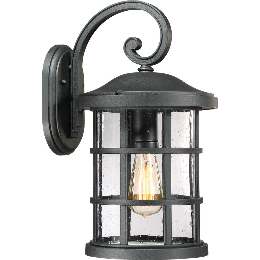 Quoizel - One Light Outdoor Wall Lantern - Crusade - Earth Black- Union Lighting Luminaires Decor