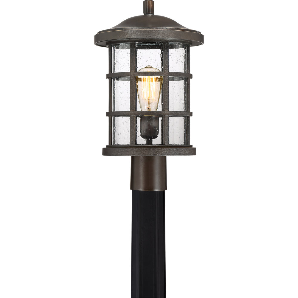 Quoizel - One Light Outdoor Post Mount - Crusade - Palladian Bronze- Union Lighting Luminaires Decor