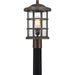 Quoizel - One Light Outdoor Post Mount - Crusade - Palladian Bronze- Union Lighting Luminaires Decor