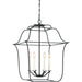 Quoizel - Six Light Foyer Pendant - Gallery - Royal Ebony- Union Lighting Luminaires Decor