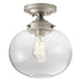 Kichler Canada - One Light Semi Flush Mount - Avery - Brushed Nickel- Union Lighting Luminaires Decor