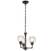 Kichler Canada - Three Light Chandelier/Semi Flush Mount - Niles - Olde Bronze- Union Lighting Luminaires Decor