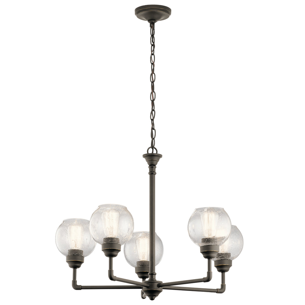 Kichler Canada - Five Light Chandelier - Niles - Olde Bronze- Union Lighting Luminaires Decor