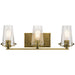 Kichler Canada - Three Light Bath - Alton - Natural Brass- Union Lighting Luminaires Decor