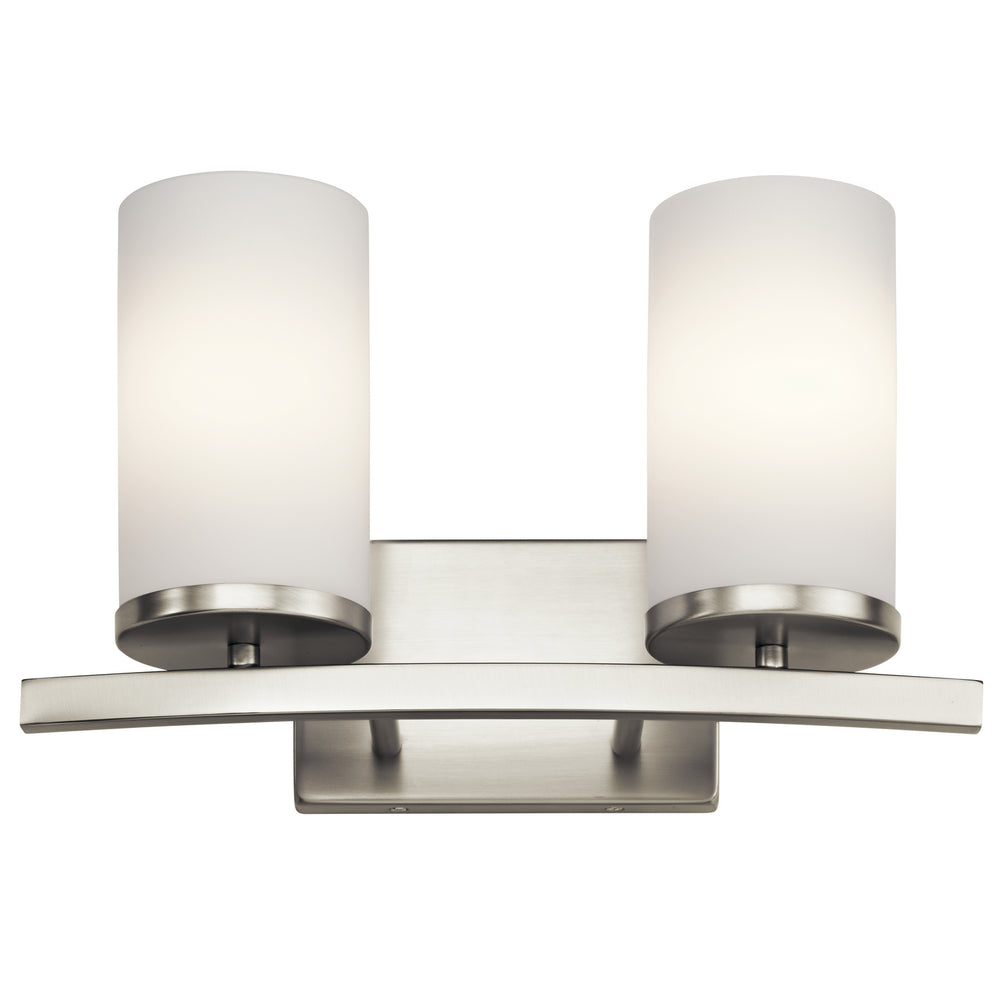 Kichler Canada - Two Light Bath - Crosby - Brushed Nickel- Union Lighting Luminaires Decor