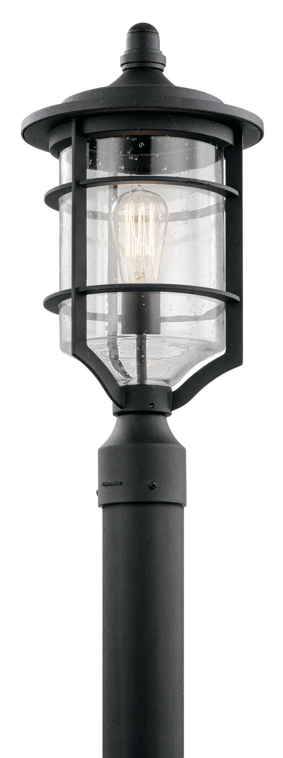 Kichler Canada - One Light Outdoor Post Mount - Royal Marine - Distressed Black- Union Lighting Luminaires Decor