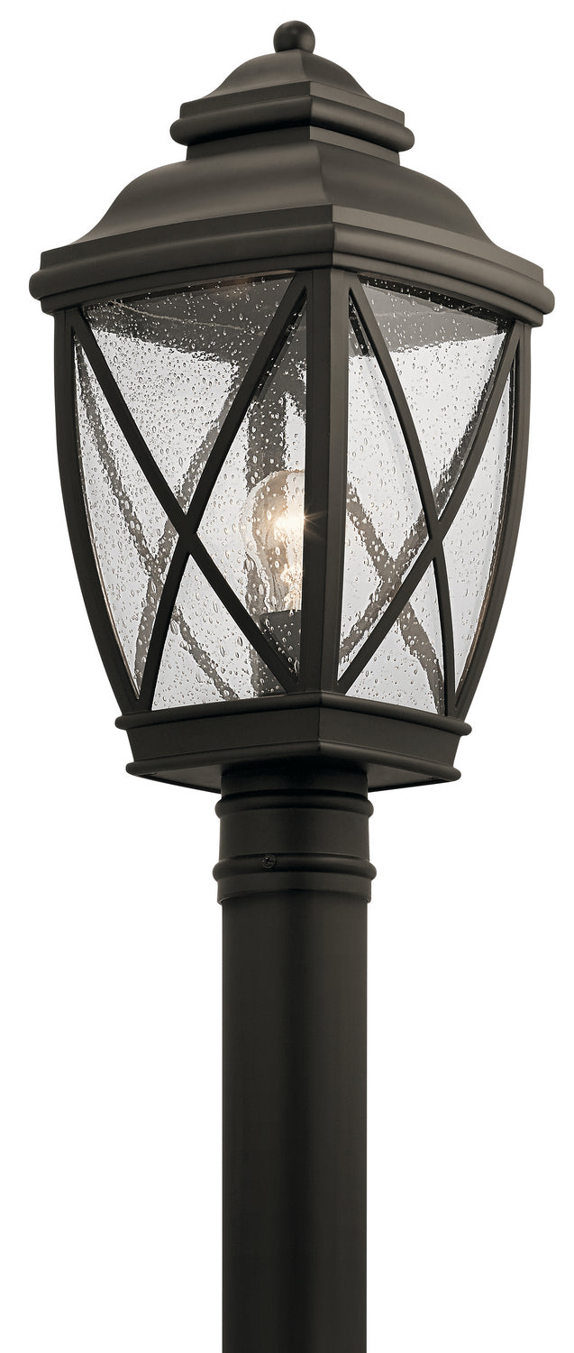 Kichler Canada - One Light Outdoor Post Mount - Tangier - Olde Bronze- Union Lighting Luminaires Decor