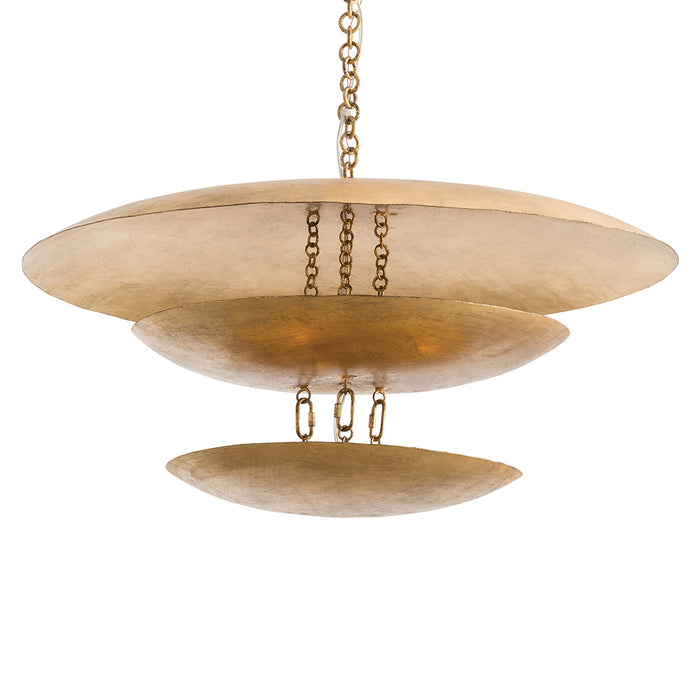 Arteriors - Eight Light Chandelier - Florko - Gold Leaf- Union Lighting Luminaires Decor